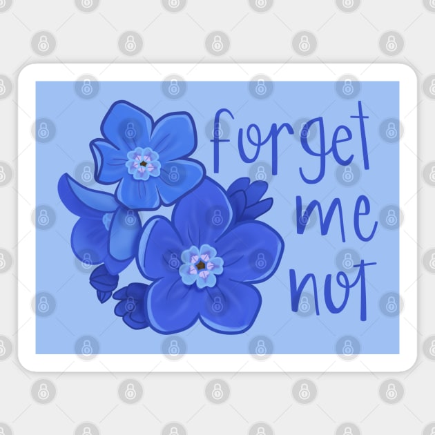 Forget me not Magnet by Susi V